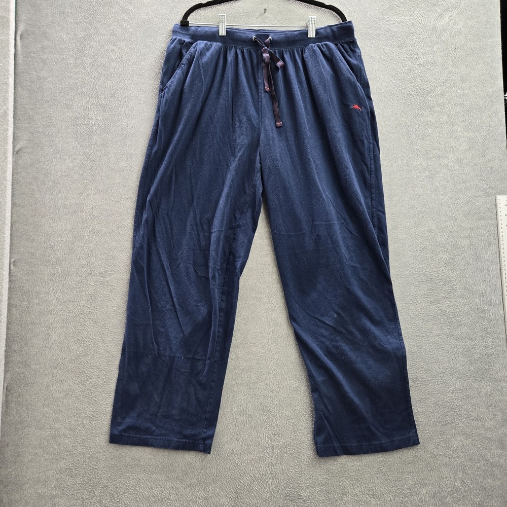Tommy Bahama Men Pants XL Navy Pony Embroidery Lounge Casual Logo 29" Inseam